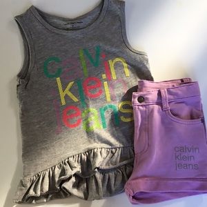 Girls Calvin Klein short set
